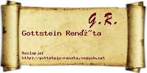 Gottstein Renáta névjegykártya